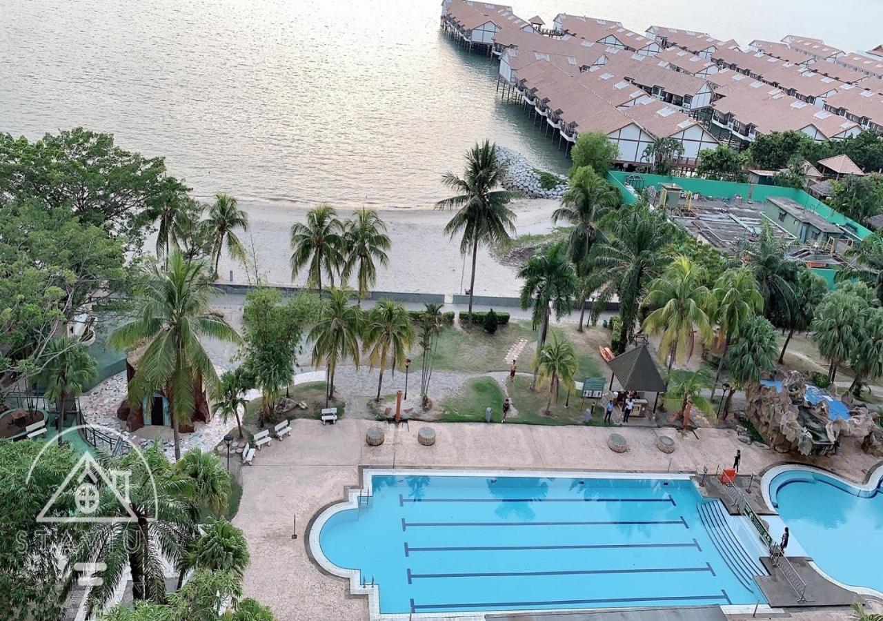 Port Dickson 10Pax 3Br Glory Beach Resort Seaview Buitenkant foto